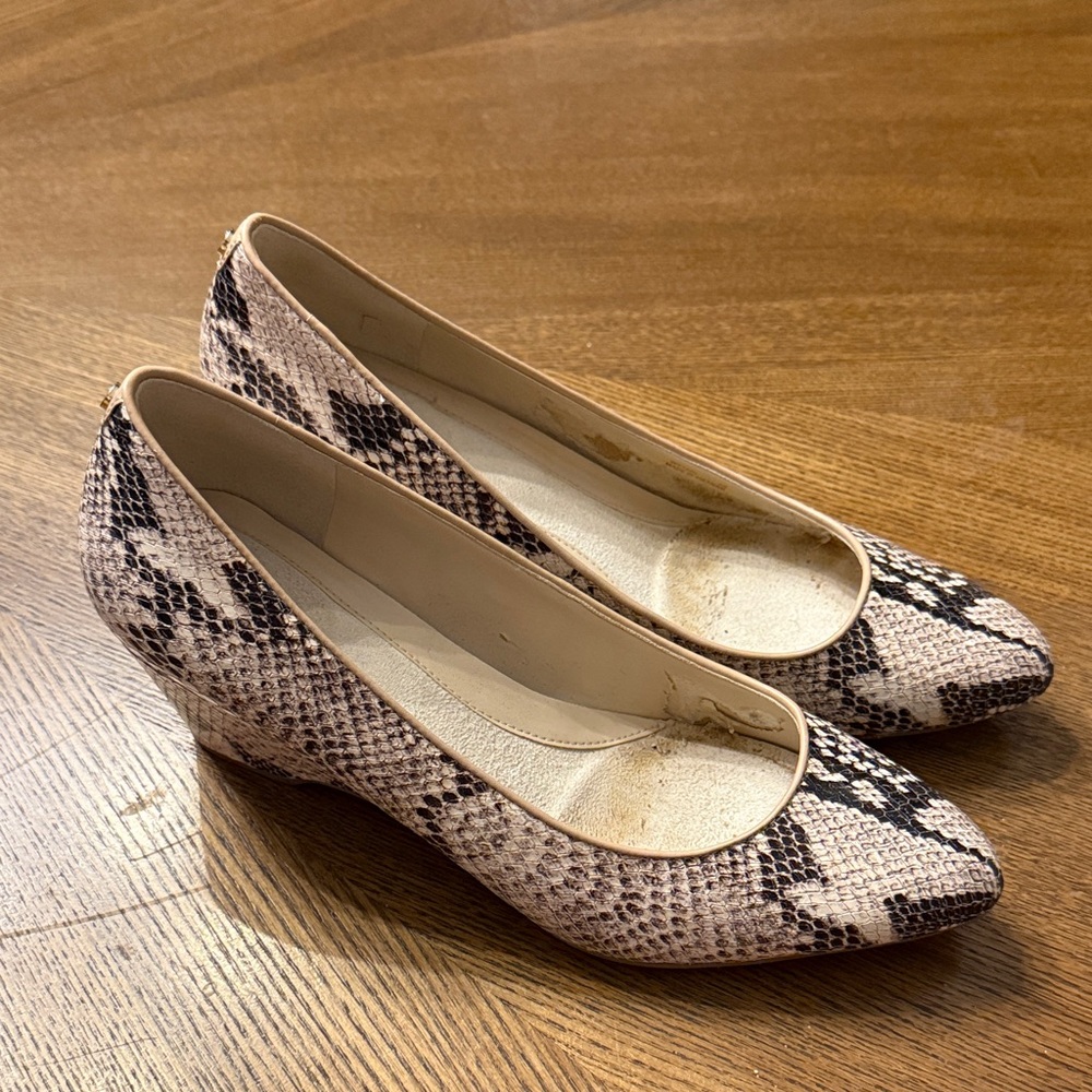 Cole Haan Snakeskin Wedge Shoes